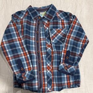 Plaid Long Sleeve Kids Shirt